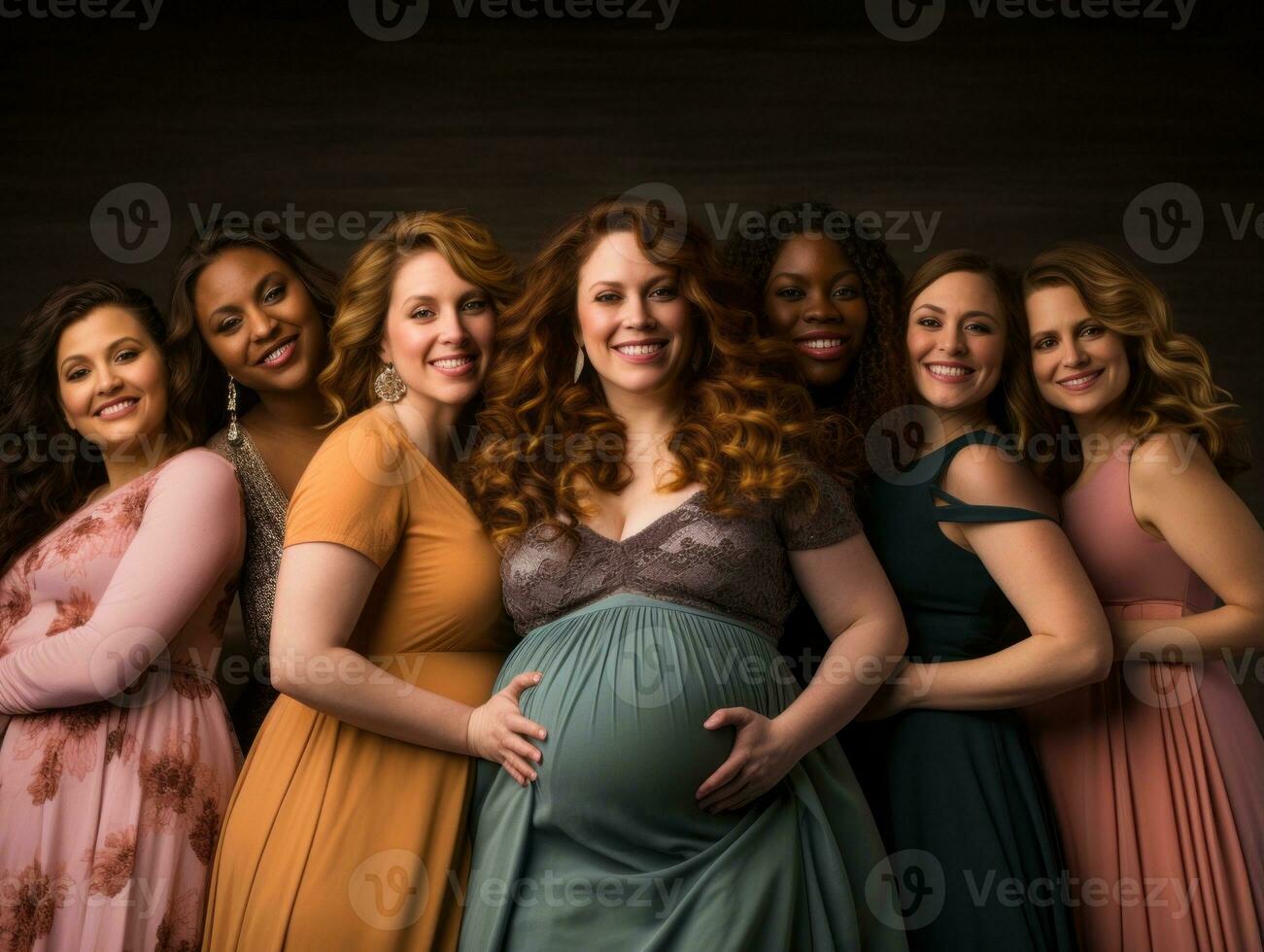 Celebrating the beauty of diverse body shapes and sizes AI Generative photo