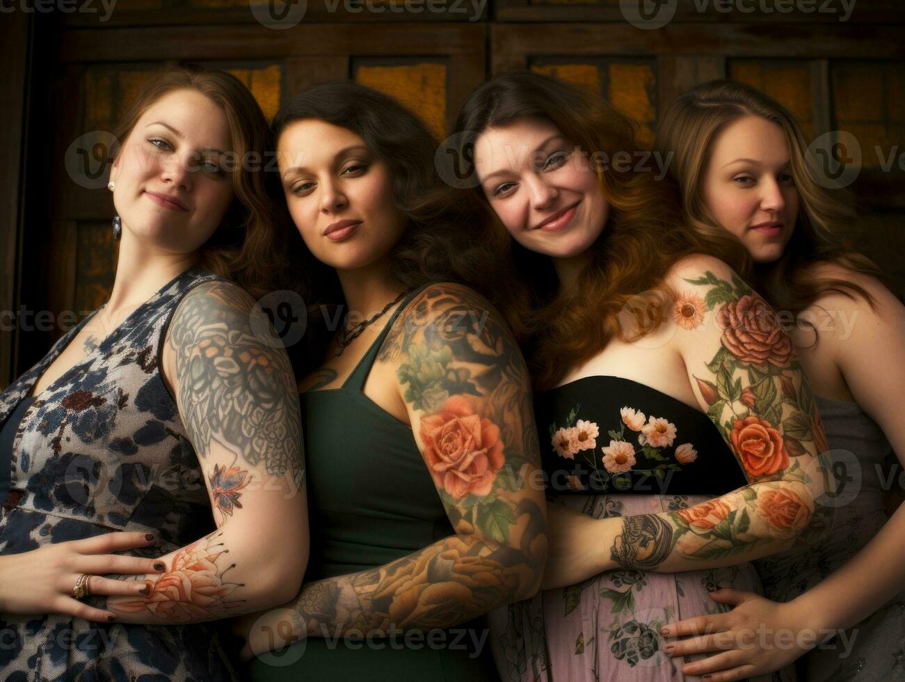 Celebrating the beauty of diverse body shapes and sizes AI Generative photo
