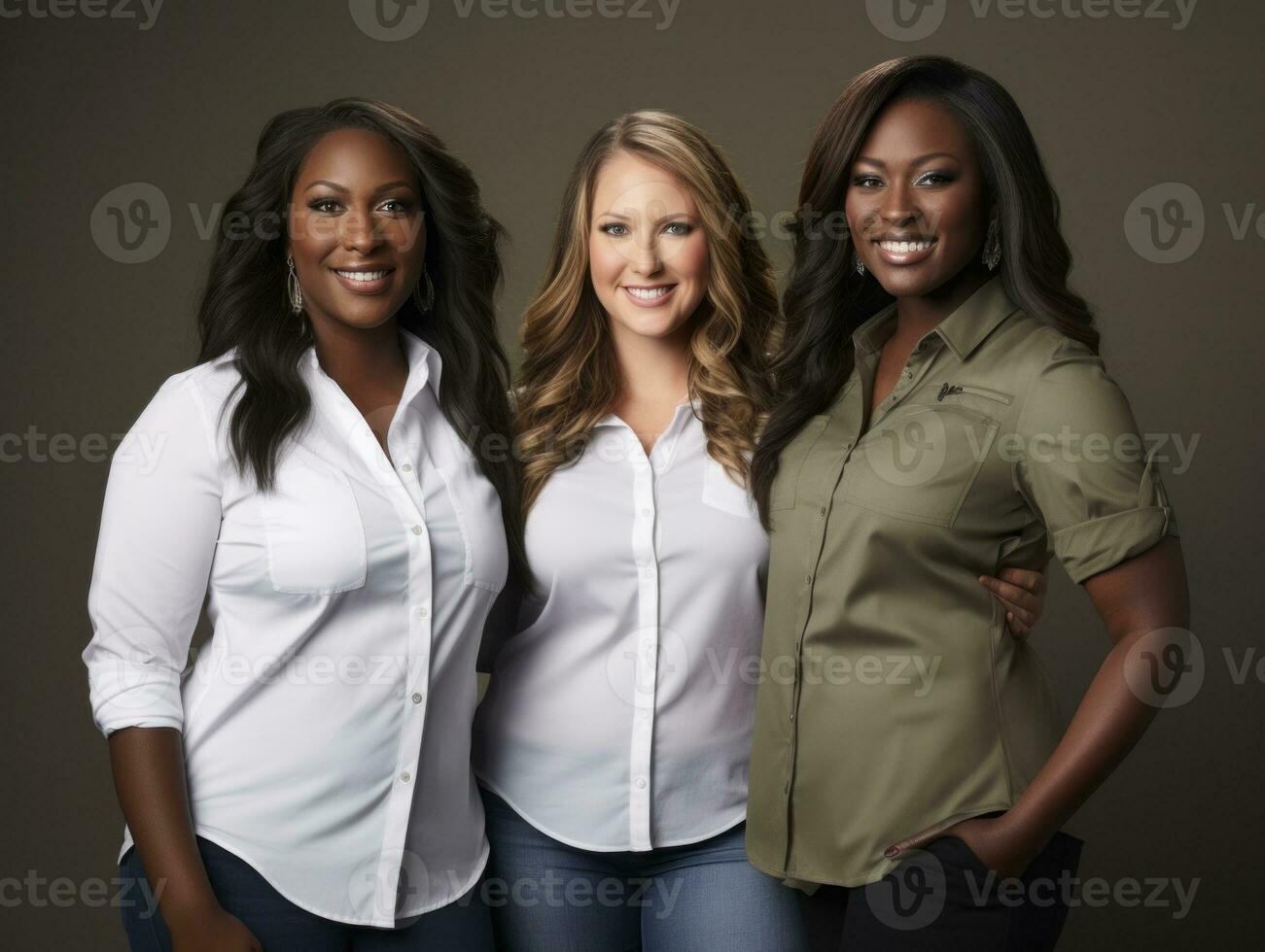Celebrating the beauty of diverse body shapes and sizes AI Generative photo