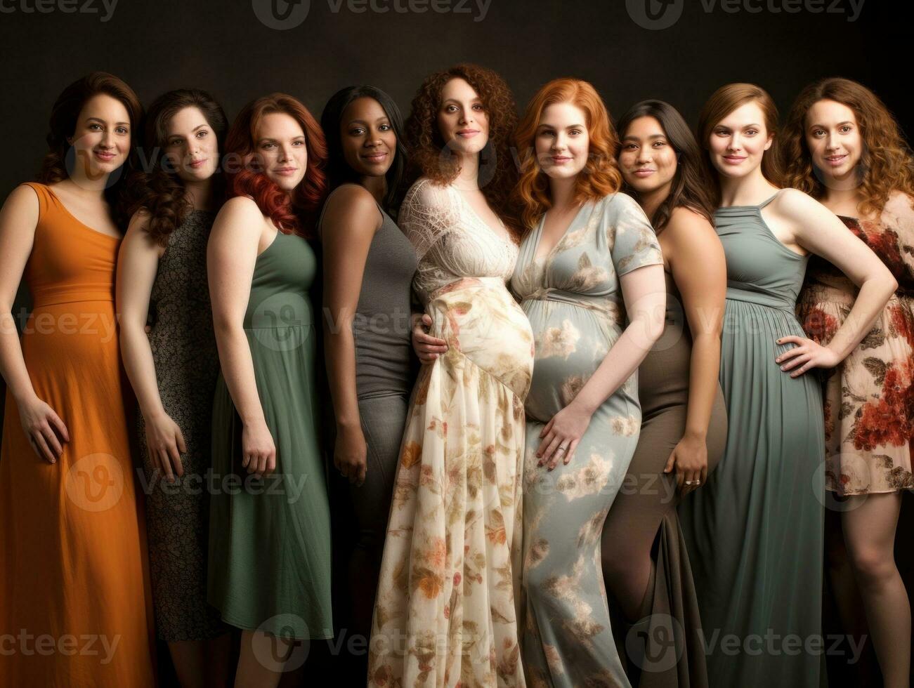 Celebrating the beauty of diverse body shapes and sizes AI Generative photo