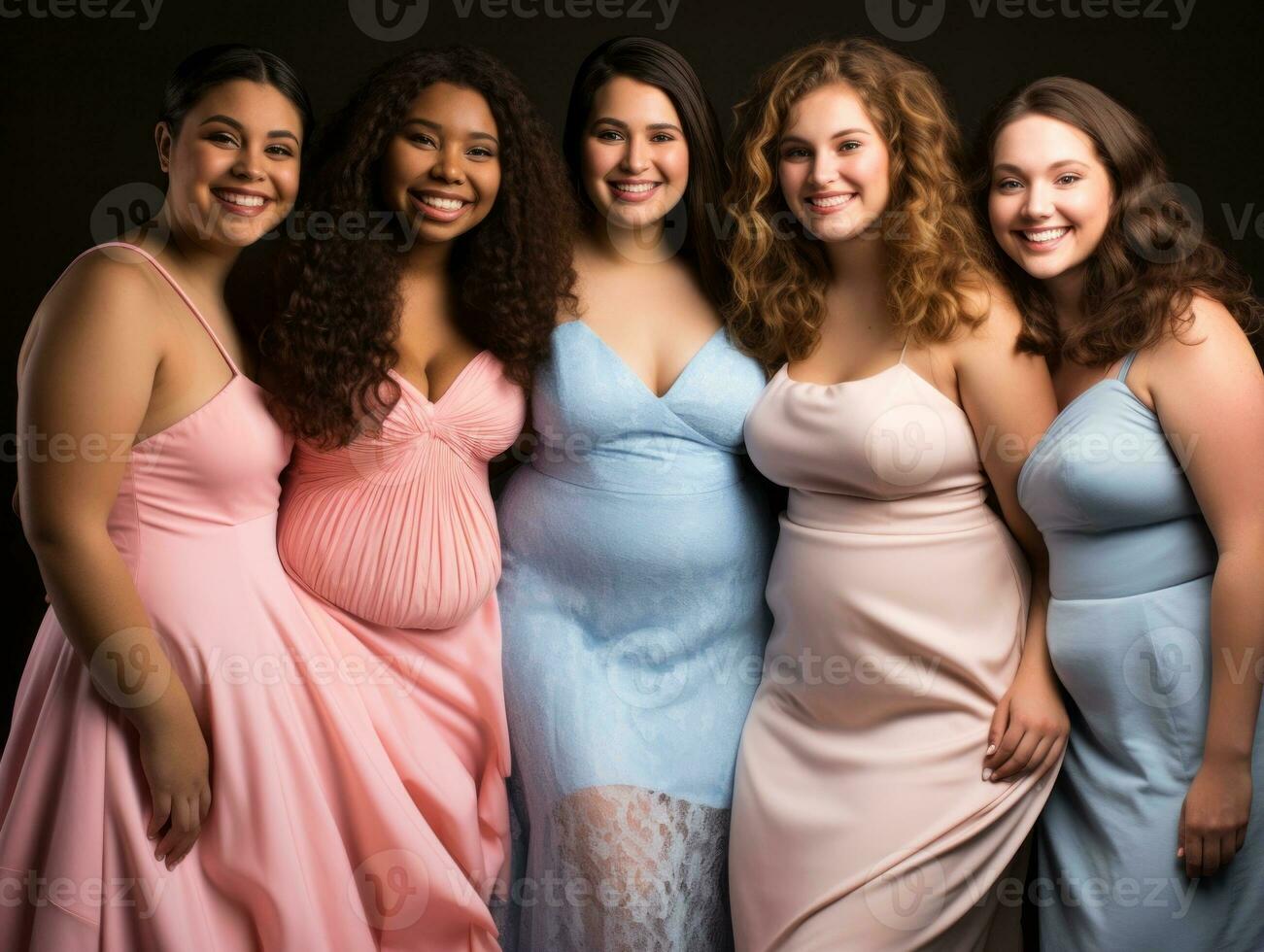 Celebrating the beauty of diverse body shapes and sizes AI Generative photo