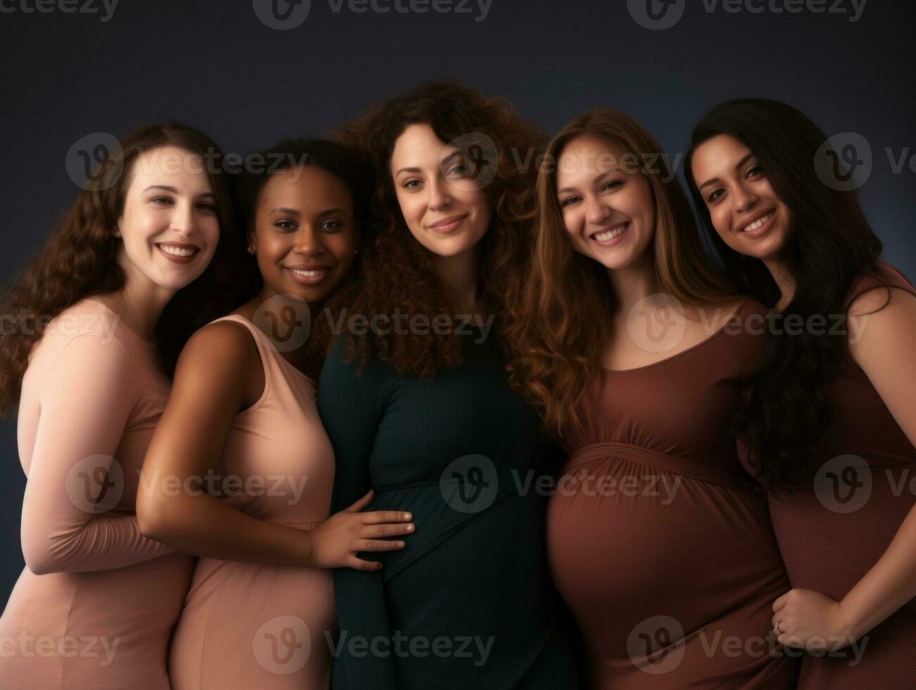 Celebrating the beauty of diverse body shapes and sizes AI Generative photo