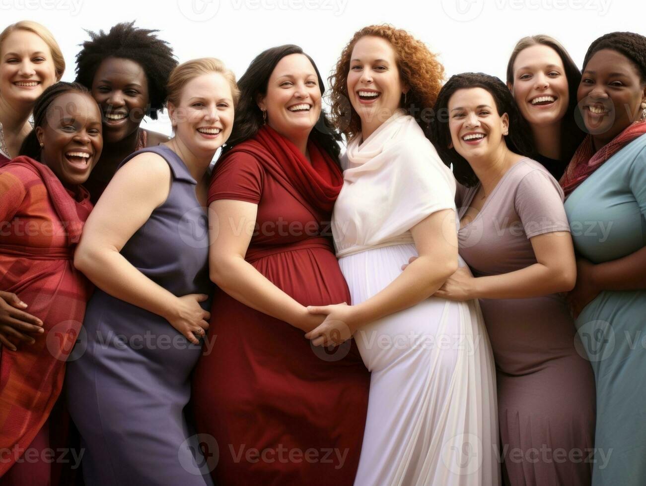 Celebrating the beauty of diverse body shapes and sizes AI Generative photo