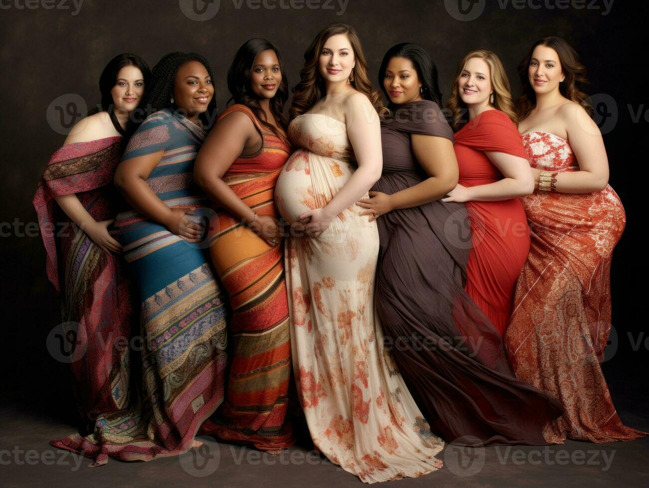 Celebrating the beauty of diverse body shapes and sizes AI Generative photo