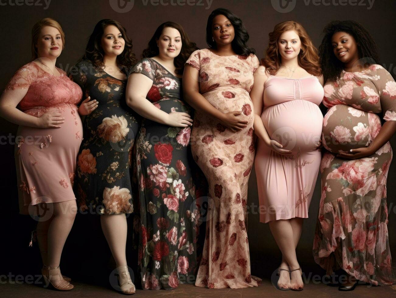 Celebrating the beauty of diverse body shapes and sizes AI Generative photo