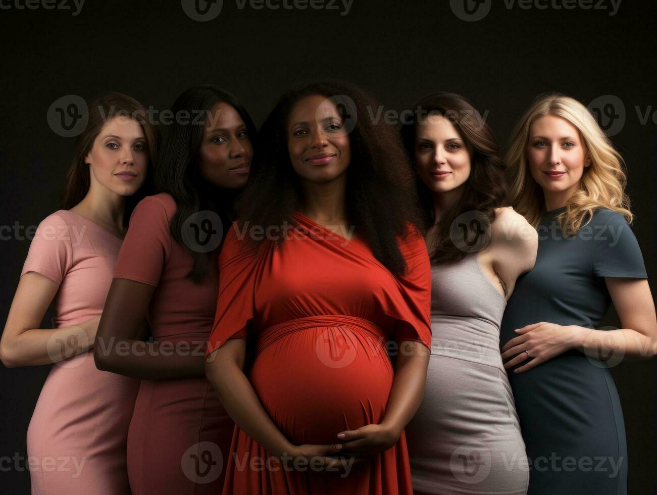 celebrando el belleza de diverso cuerpo formas y tamaños ai generativo foto