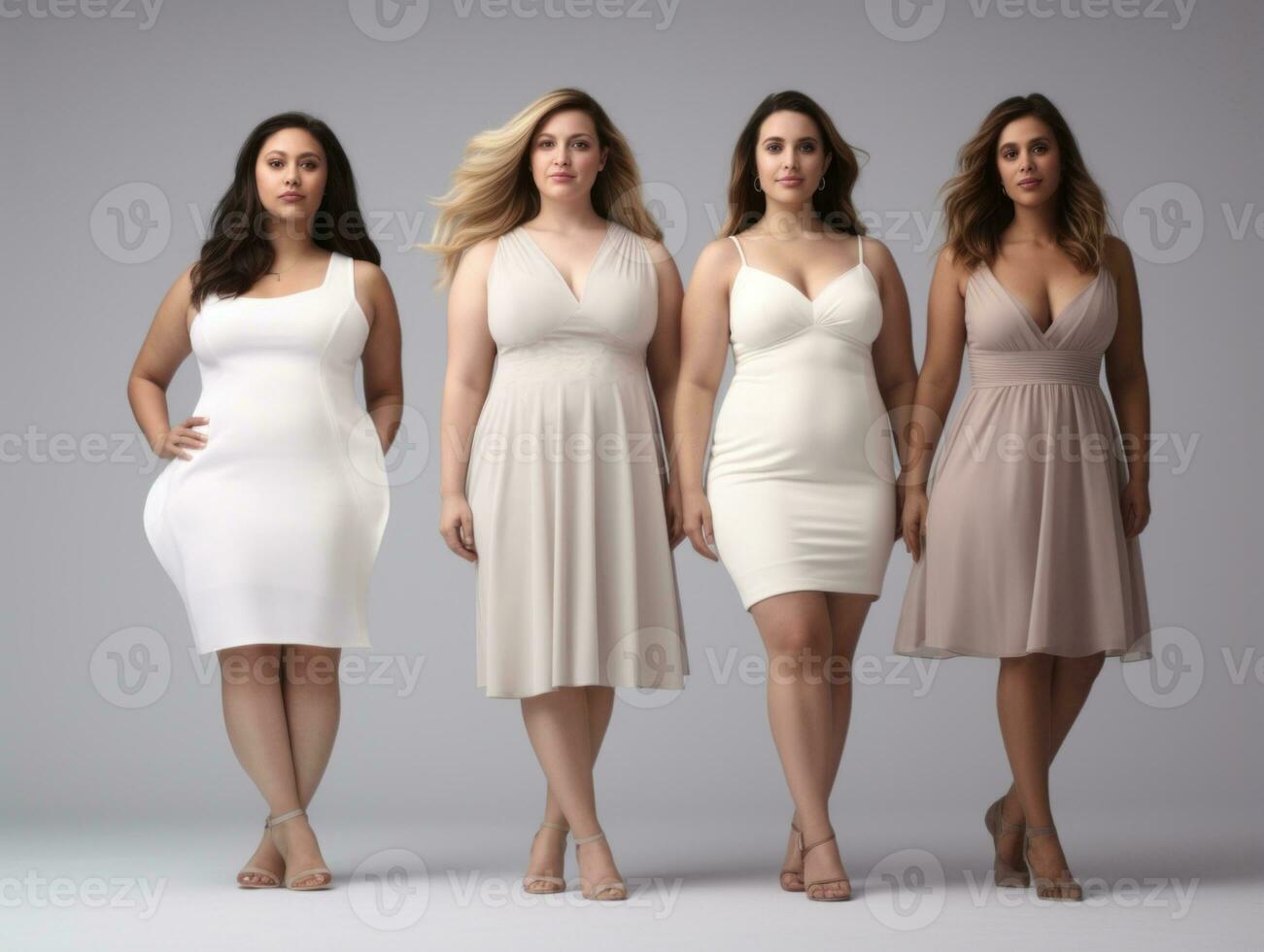 Celebrating the beauty of diverse body shapes and sizes AI Generative photo