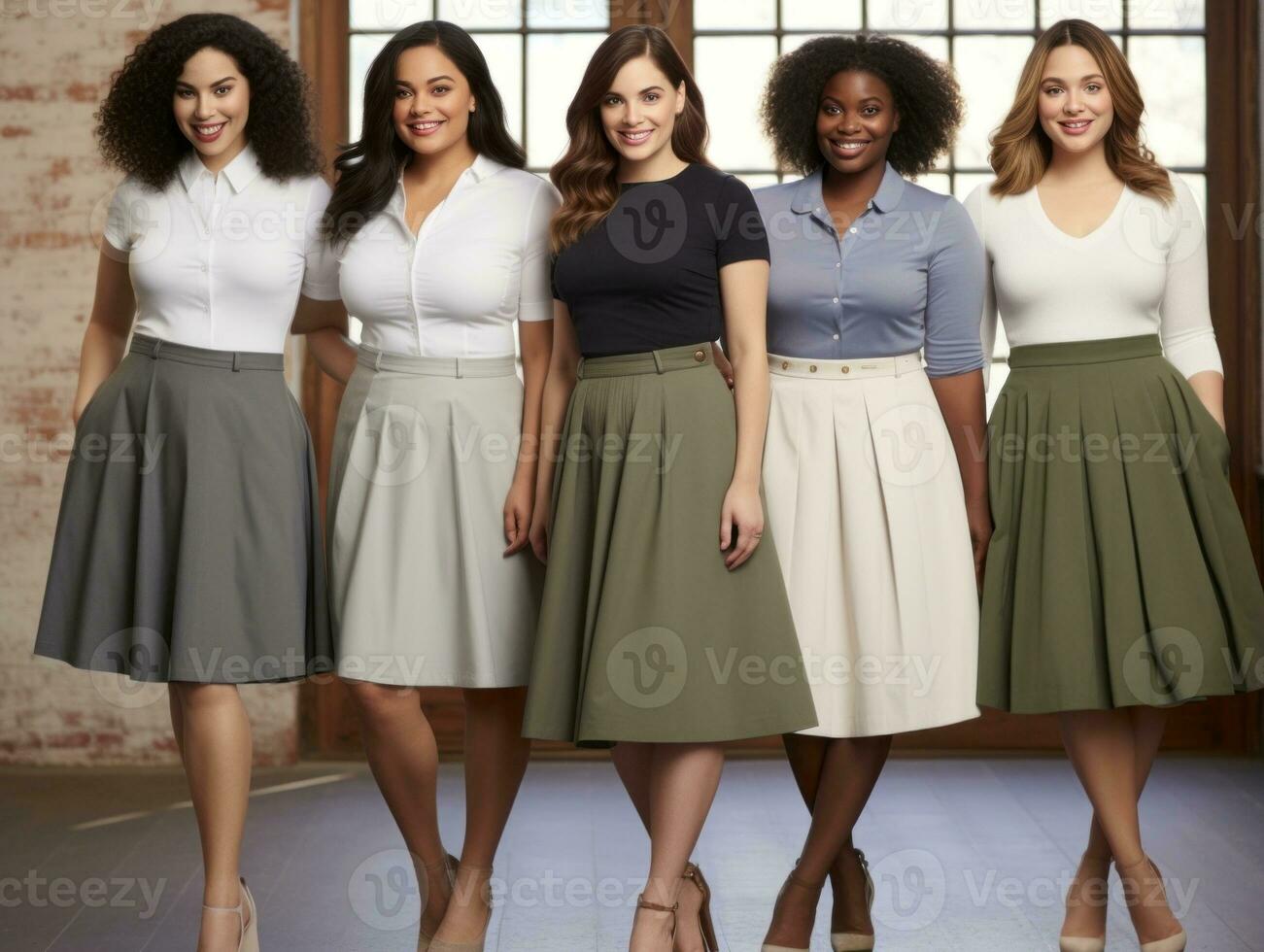 Celebrating the beauty of diverse body shapes and sizes AI Generative photo