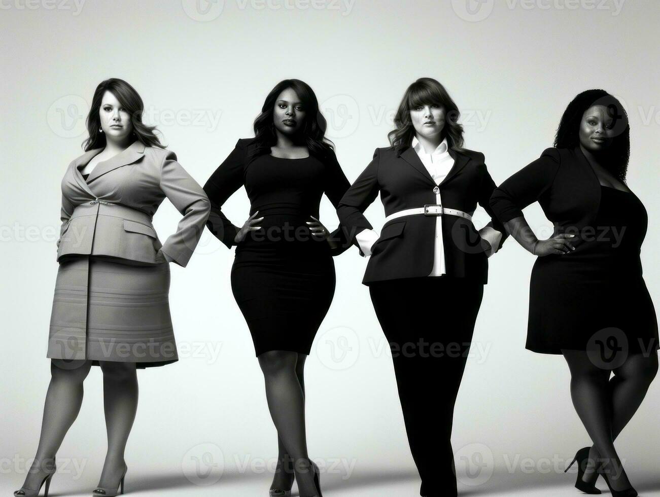 Celebrating the beauty of diverse body shapes and sizes AI Generative photo