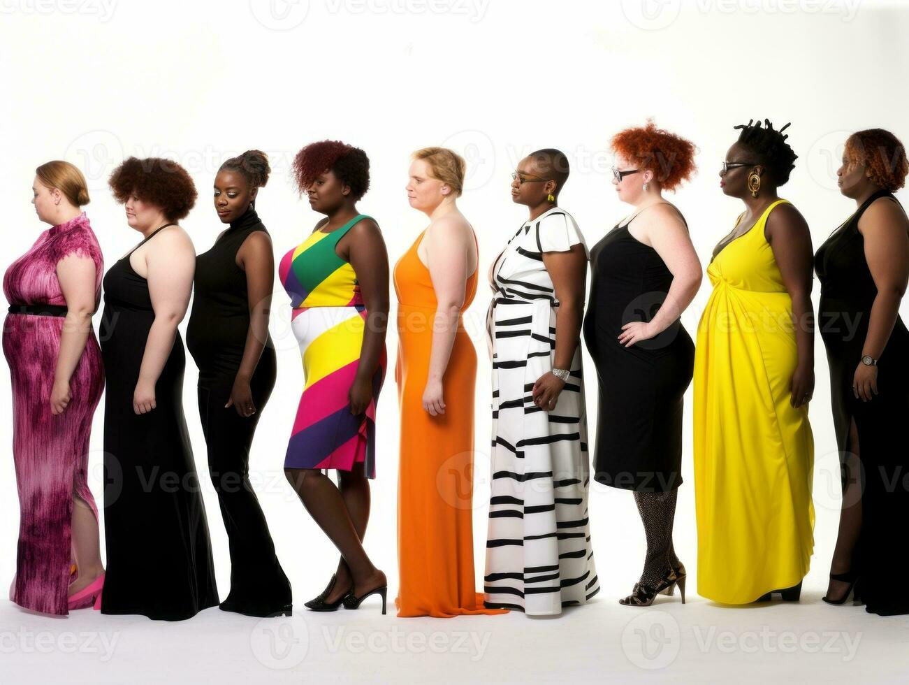 Celebrating the beauty of diverse body shapes and sizes AI Generative photo