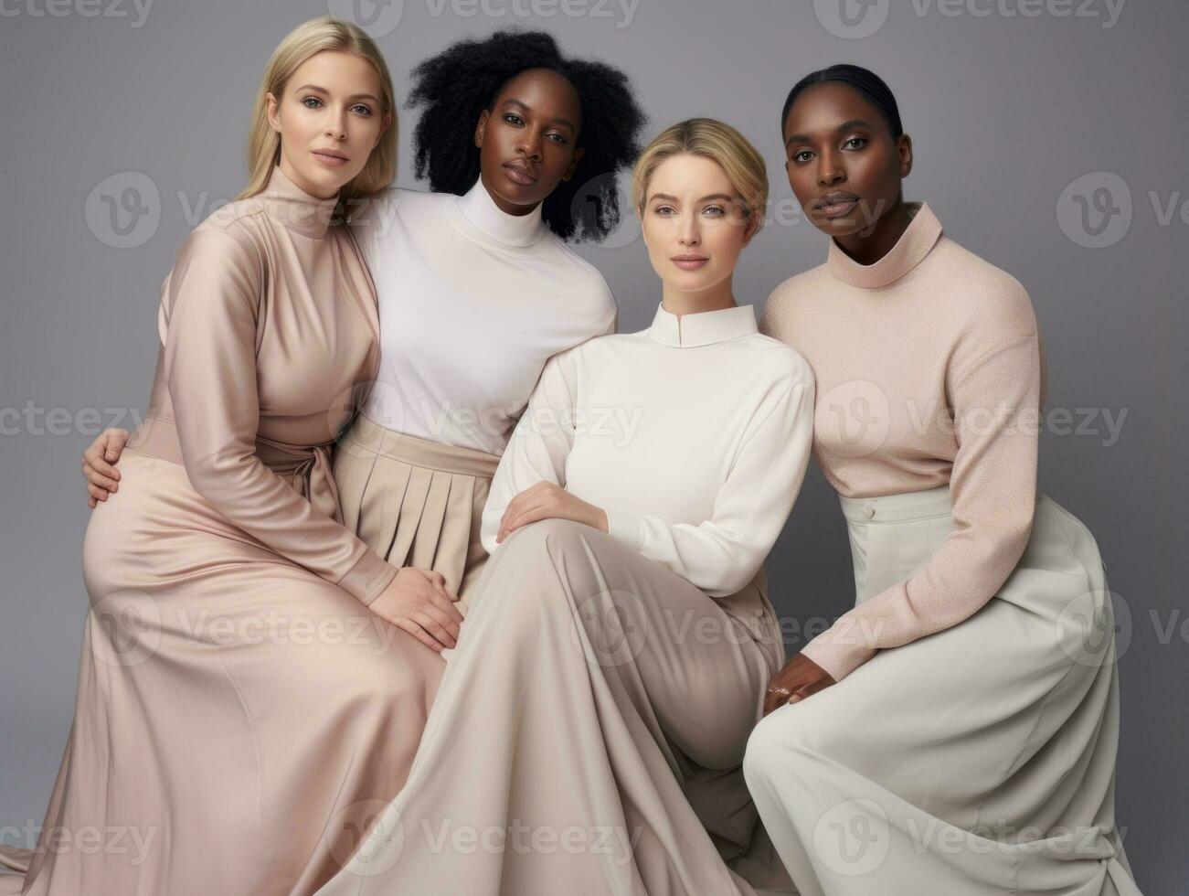 Celebrating the beauty of diverse body shapes and sizes AI Generative photo