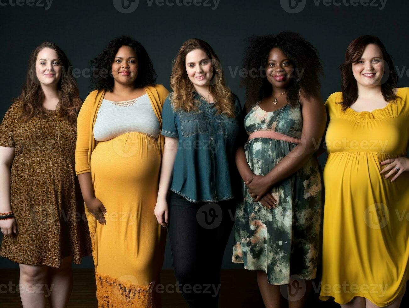 Celebrating the beauty of diverse body shapes and sizes AI Generative photo