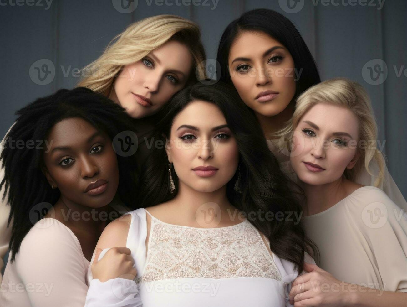 Celebrating the beauty of diverse body shapes and sizes AI Generative photo