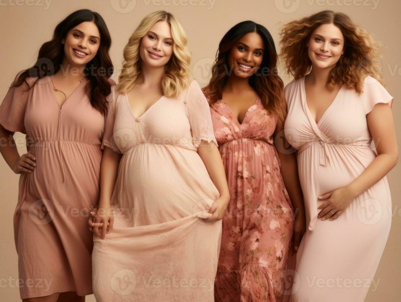 Celebrating the beauty of diverse body shapes and sizes AI Generative photo