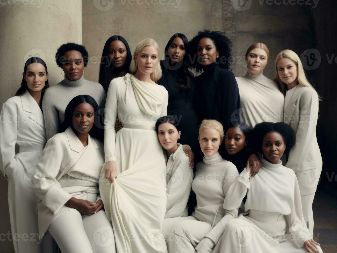 Celebrating the beauty of diverse body shapes and sizes AI Generative photo