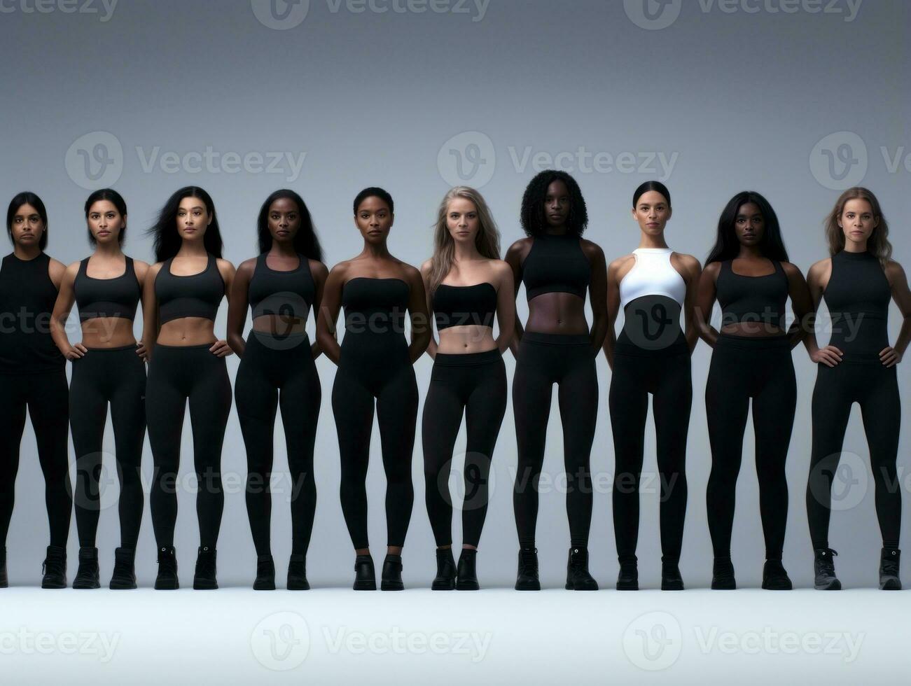 Celebrating the beauty of diverse body shapes and sizes AI Generative photo