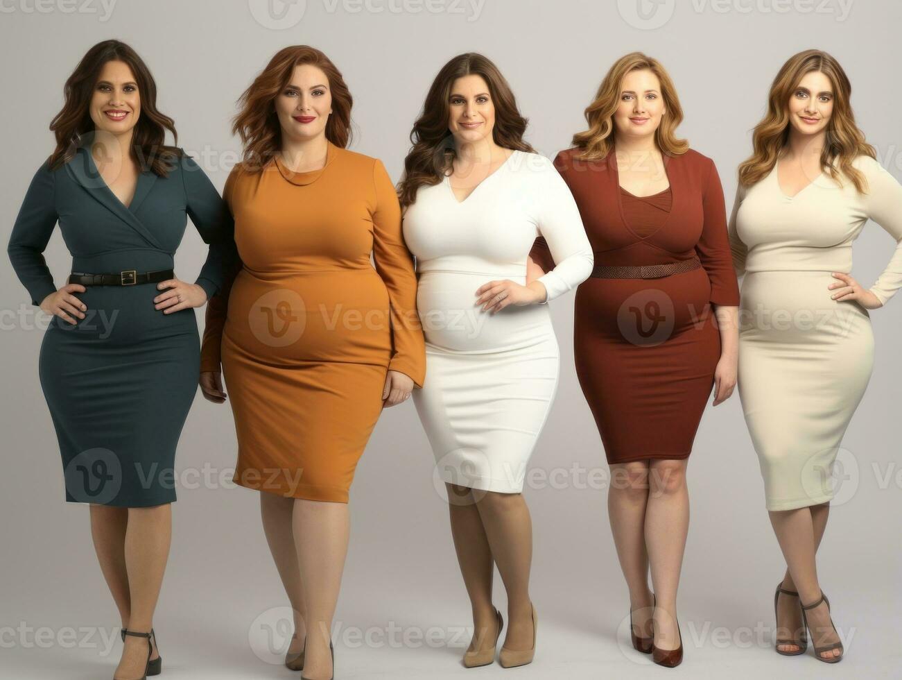 Celebrating the beauty of diverse body shapes and sizes AI Generative photo