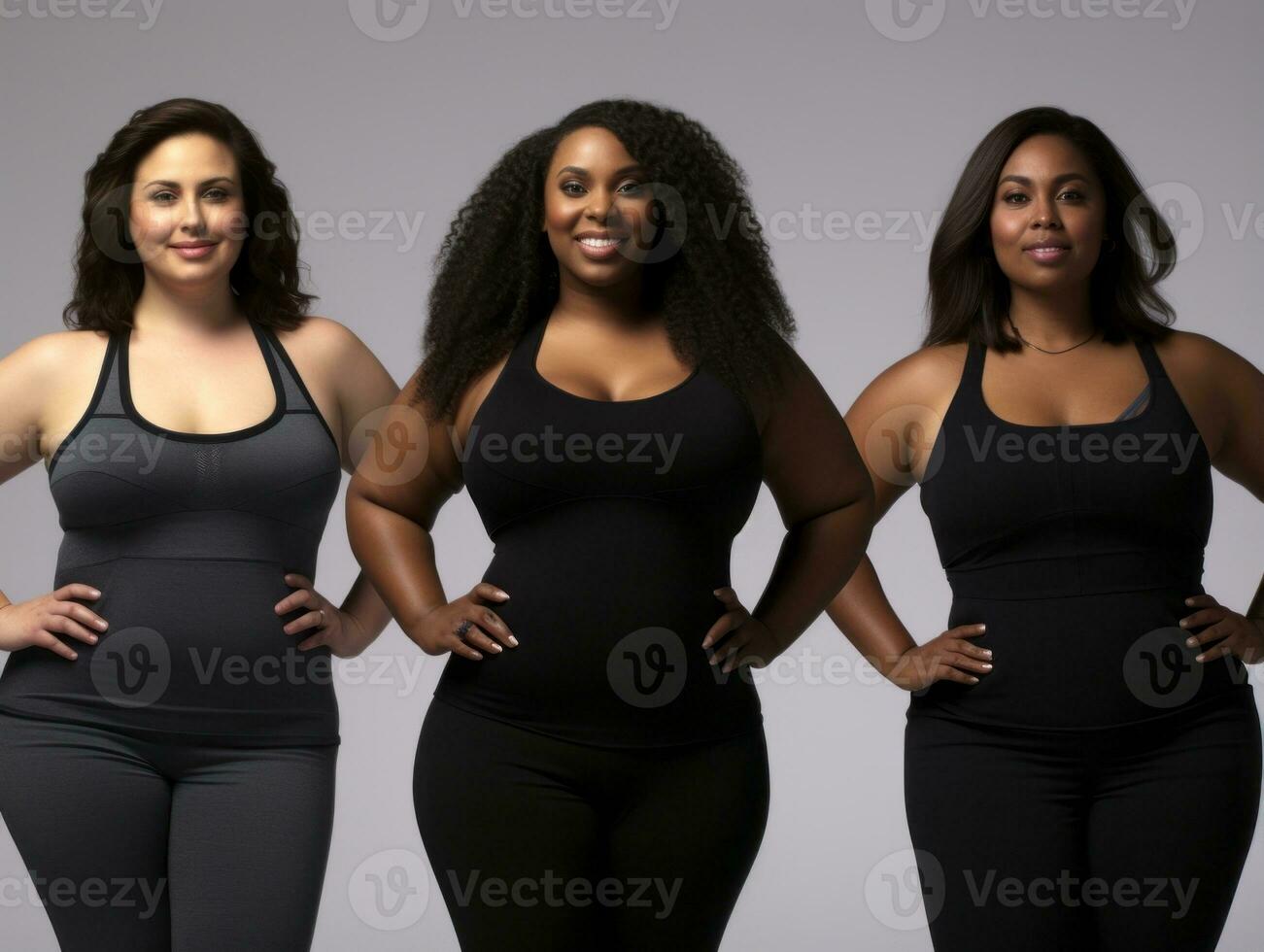 Celebrating the beauty of diverse body shapes and sizes AI Generative photo