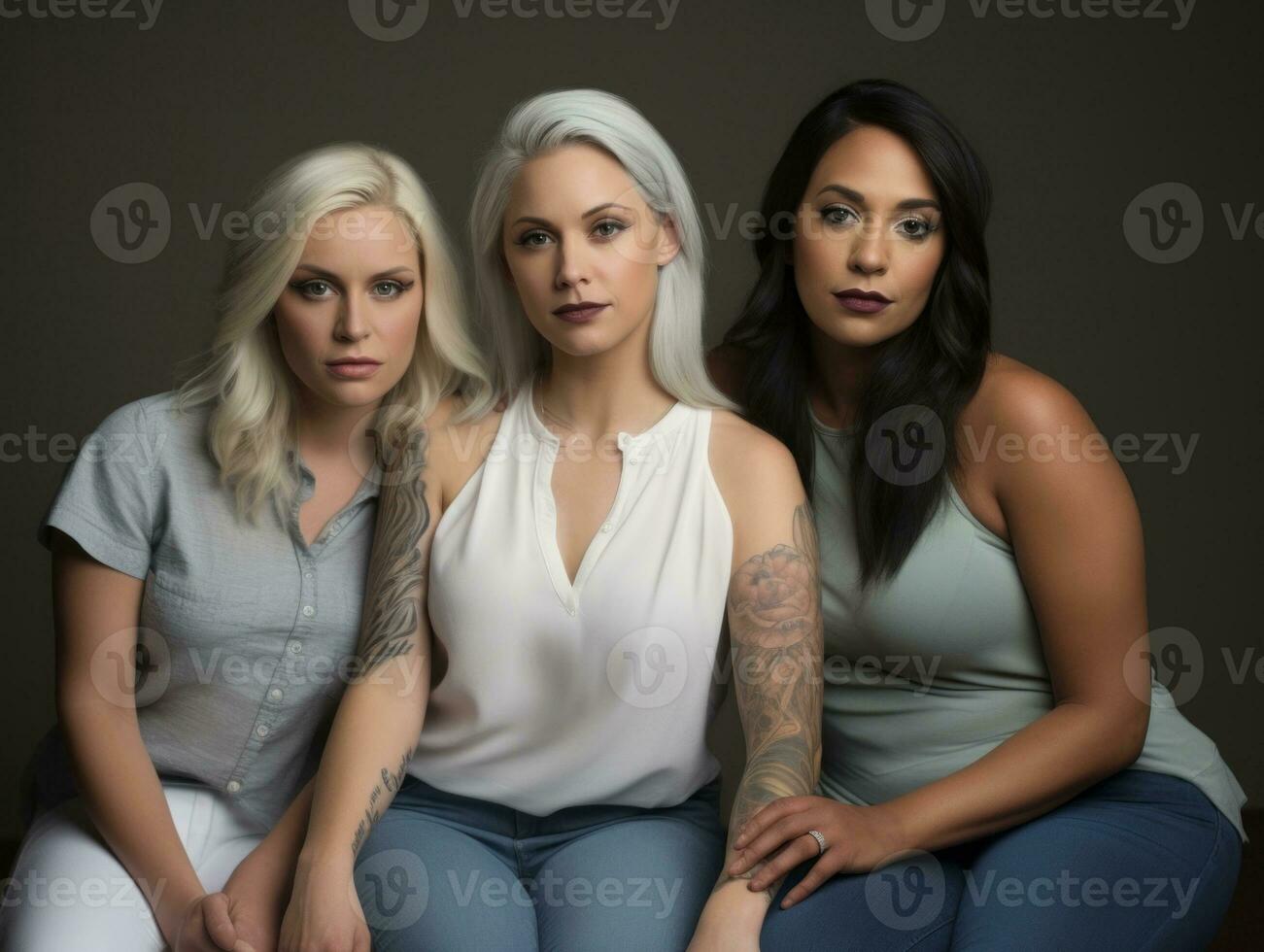 Celebrating the beauty of diverse body shapes and sizes AI Generative photo
