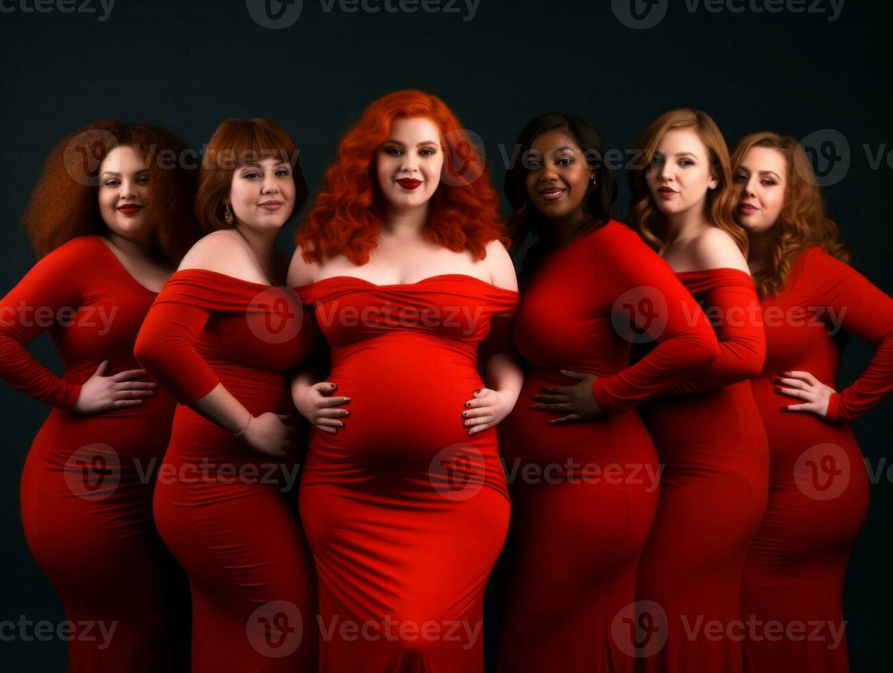 Celebrating the beauty of diverse body shapes and sizes AI Generative photo