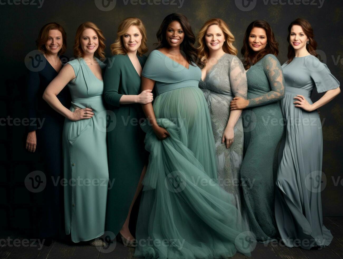 Celebrating the beauty of diverse body shapes and sizes AI Generative photo