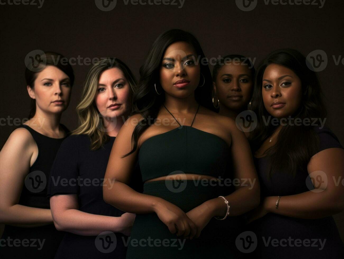 Celebrating the beauty of diverse body shapes and sizes AI Generative photo
