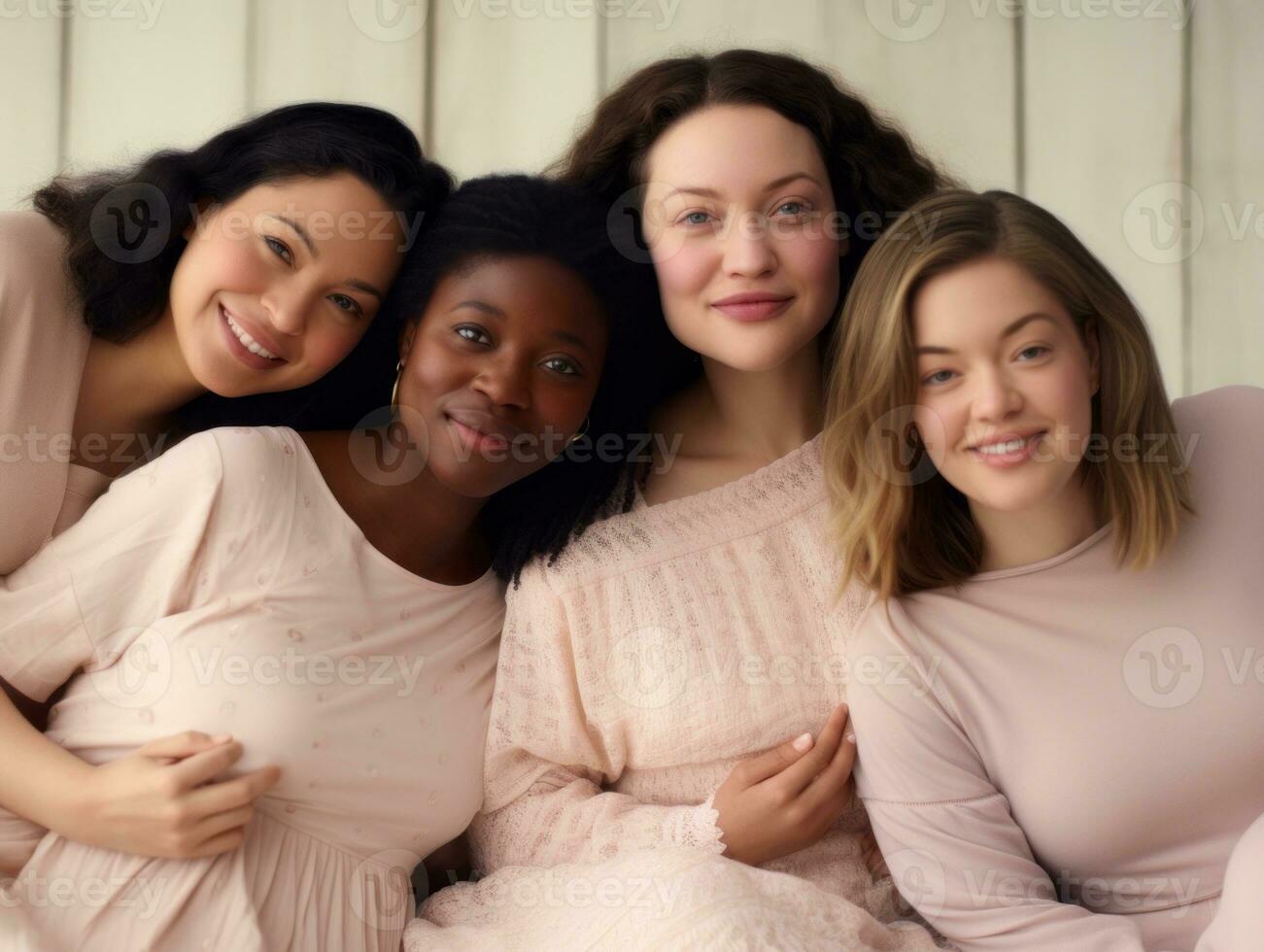Celebrating the beauty of diverse body shapes and sizes AI Generative photo