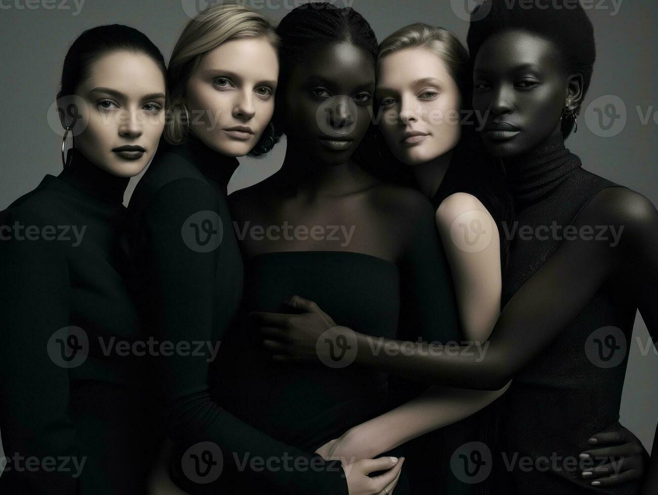 Celebrating the beauty of diverse body shapes and sizes AI Generative photo
