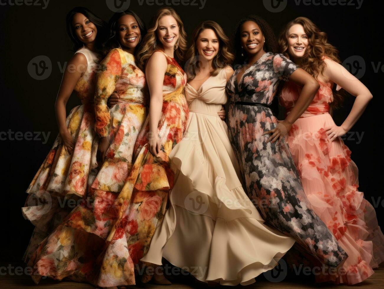 Celebrating the beauty of diverse body shapes and sizes AI Generative photo