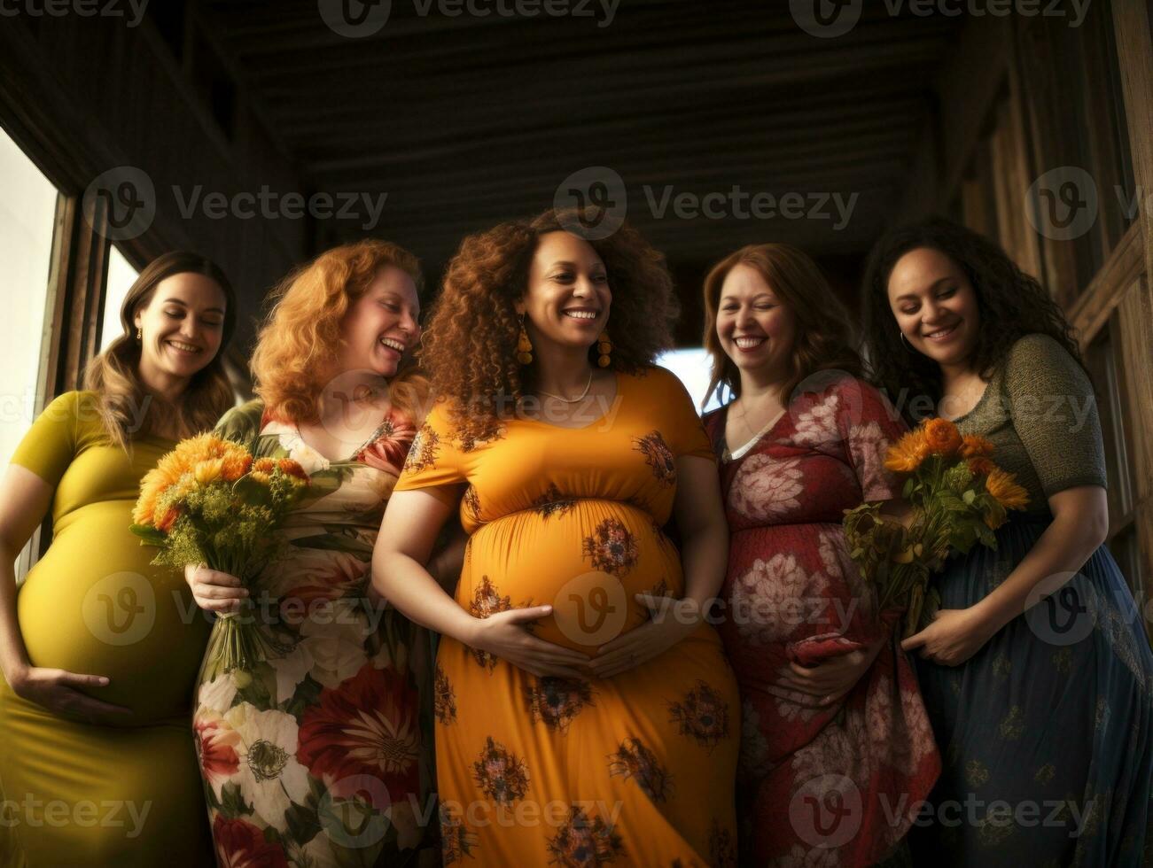 Celebrating the beauty of diverse body shapes and sizes AI Generative photo
