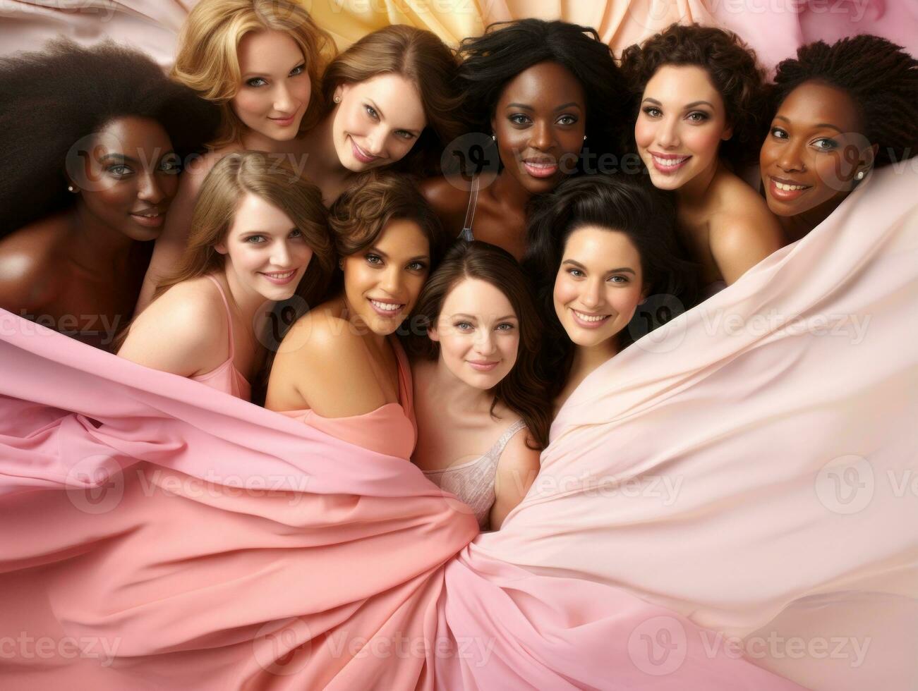 Celebrating the beauty of diverse body shapes and sizes AI Generative photo