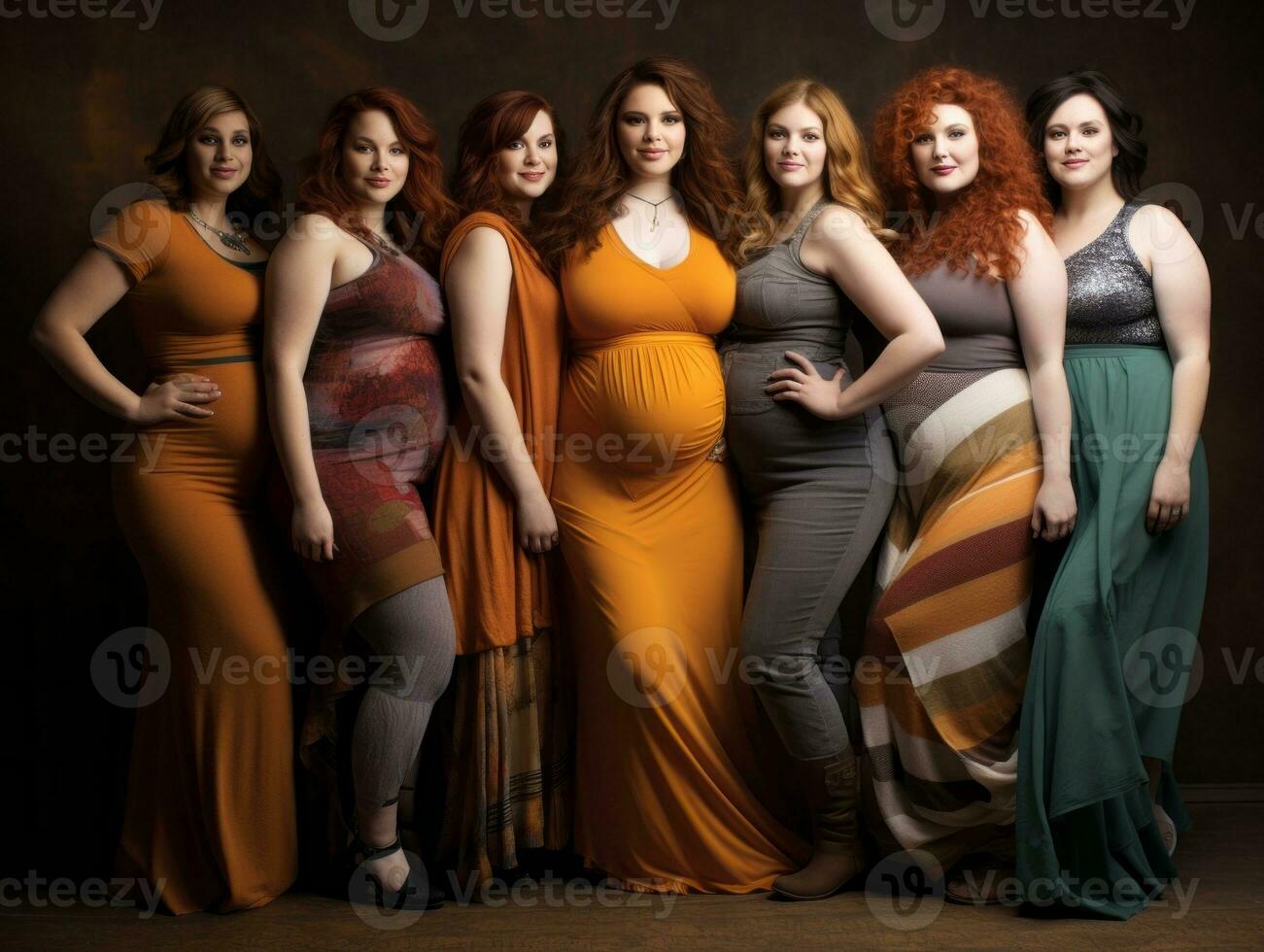 Celebrating the beauty of diverse body shapes and sizes AI Generative photo