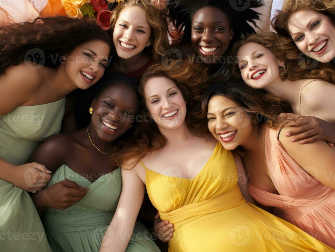 Celebrating the beauty of diverse body shapes and sizes AI Generative photo