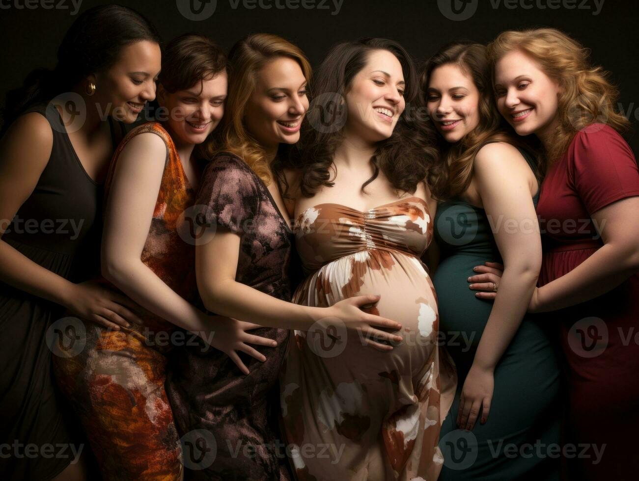 Celebrating the beauty of diverse body shapes and sizes AI Generative photo