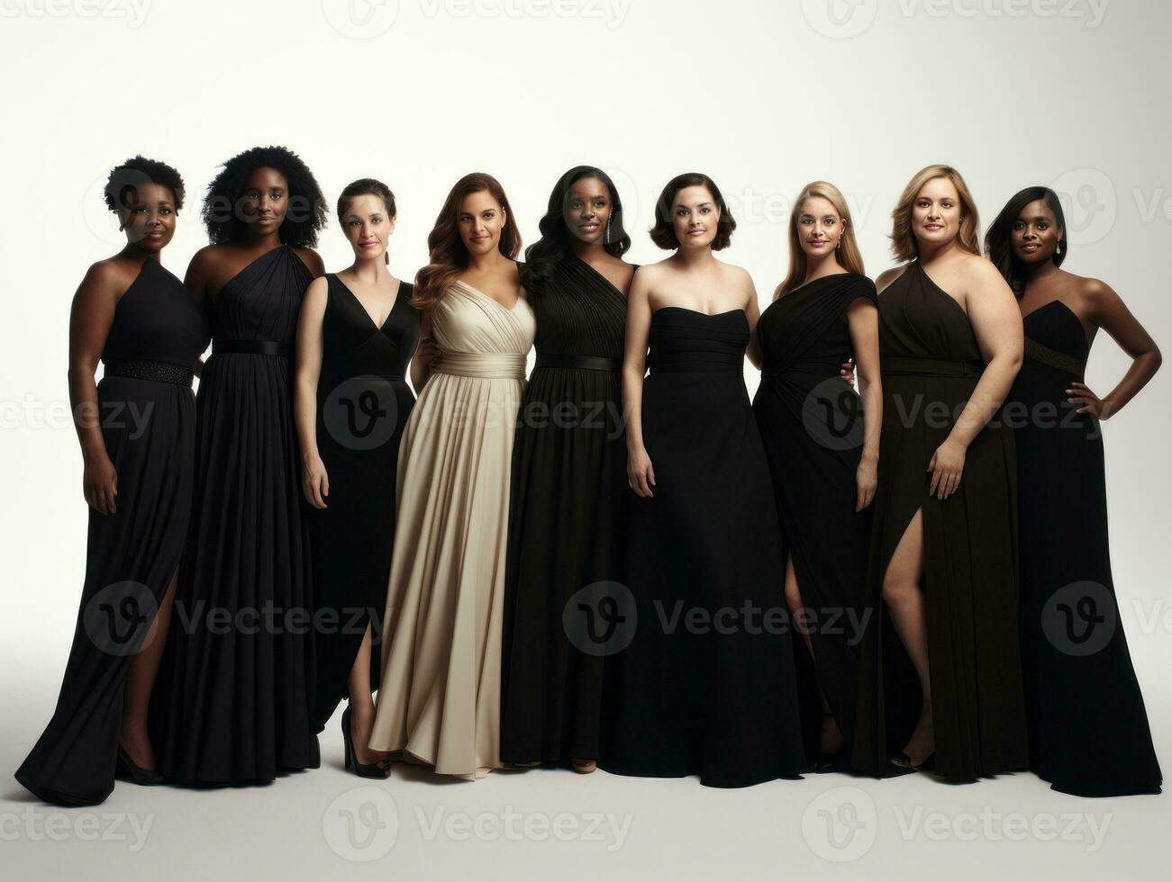 Celebrating the beauty of diverse body shapes and sizes AI Generative photo