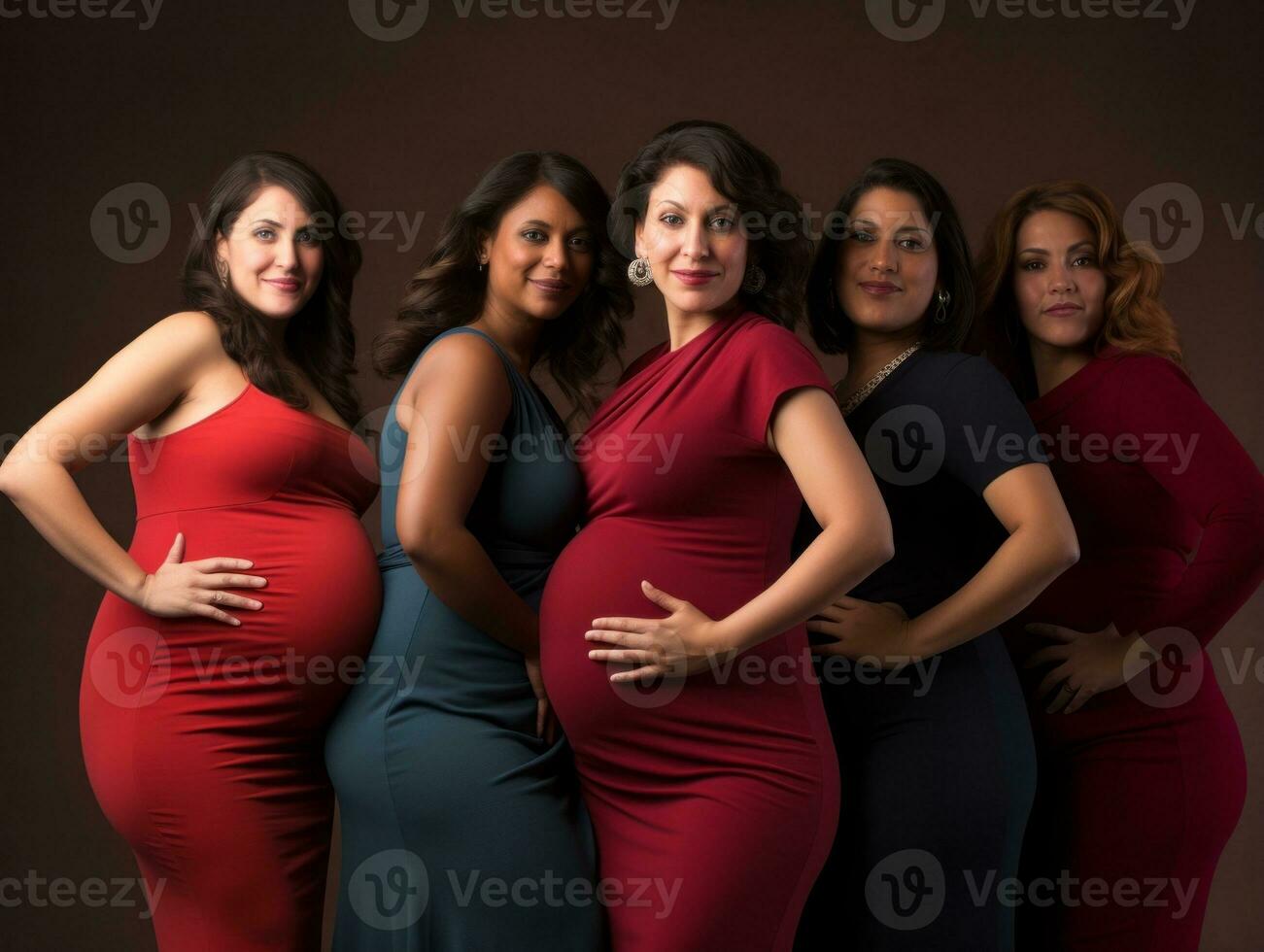 Celebrating the beauty of diverse body shapes and sizes AI Generative photo