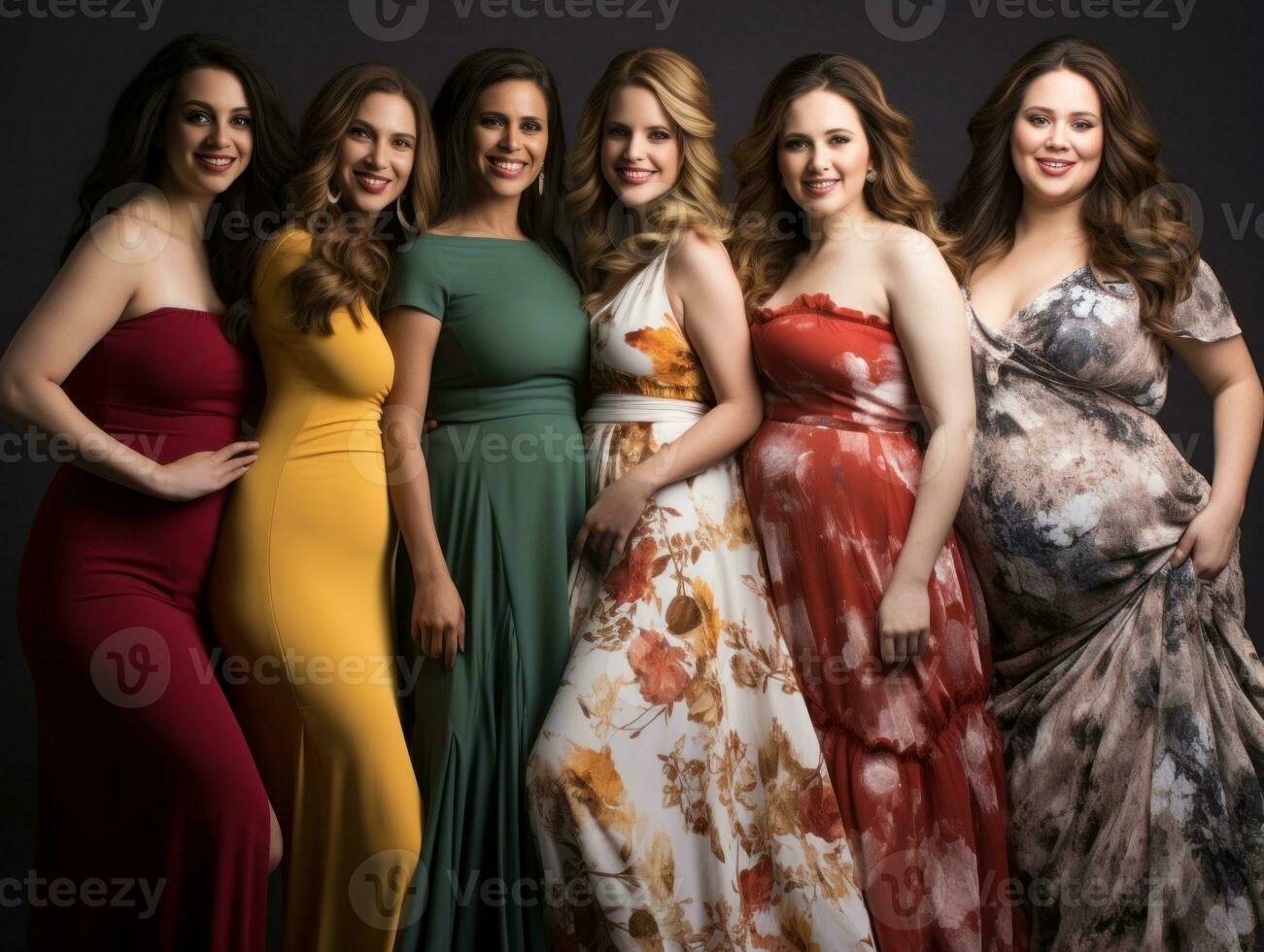 Celebrating the beauty of diverse body shapes and sizes AI Generative photo