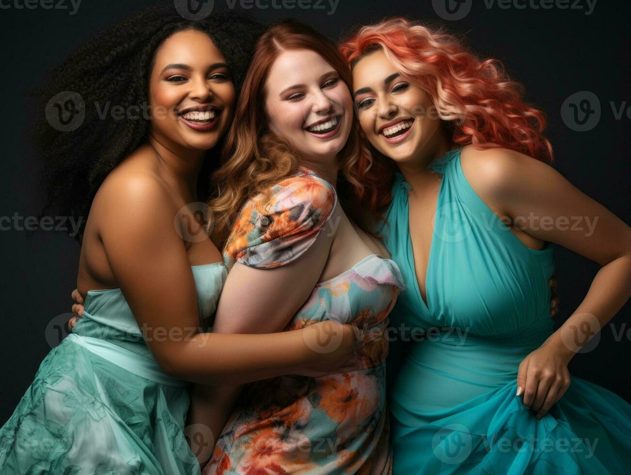 Celebrating the beauty of diverse body shapes and sizes AI Generative photo