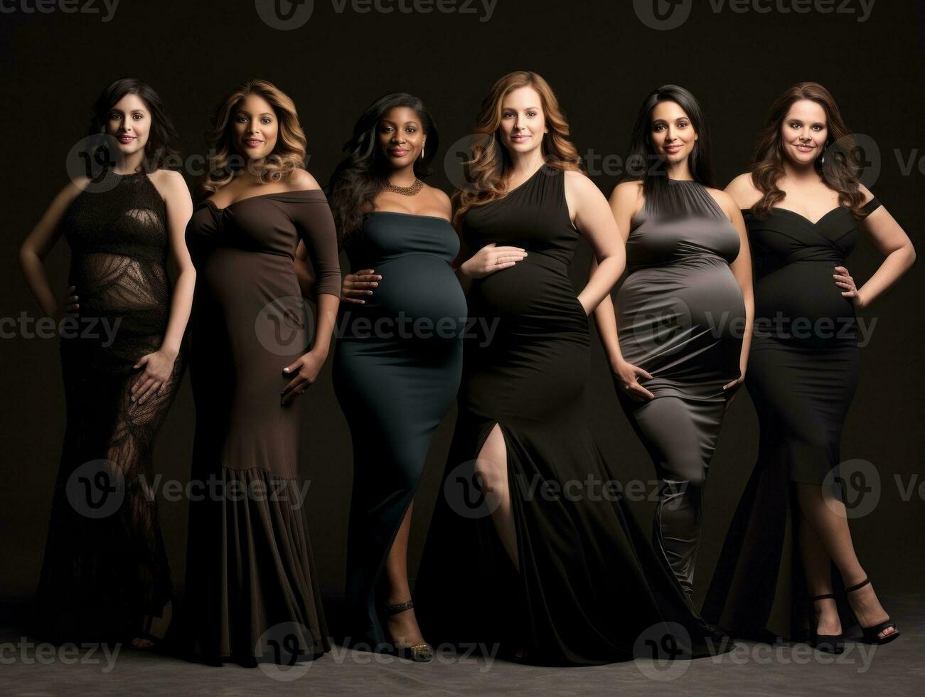 Celebrating the beauty of diverse body shapes and sizes AI Generative photo