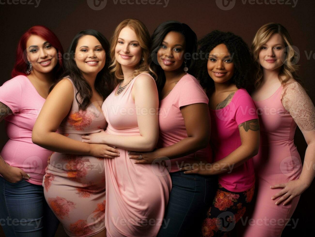 Celebrating the beauty of diverse body shapes and sizes AI Generative photo
