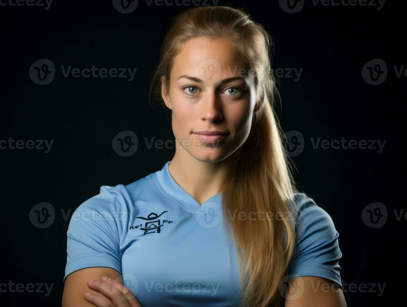 Dynamic Photograph of Female athlete AI Generative photo