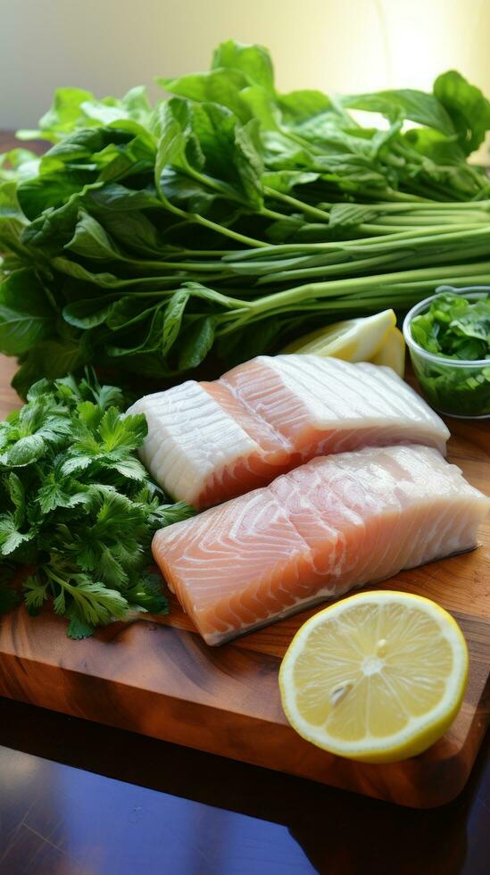 Mahi-mahi. Firm, white fish with a slightly sweet and mild flavor photo