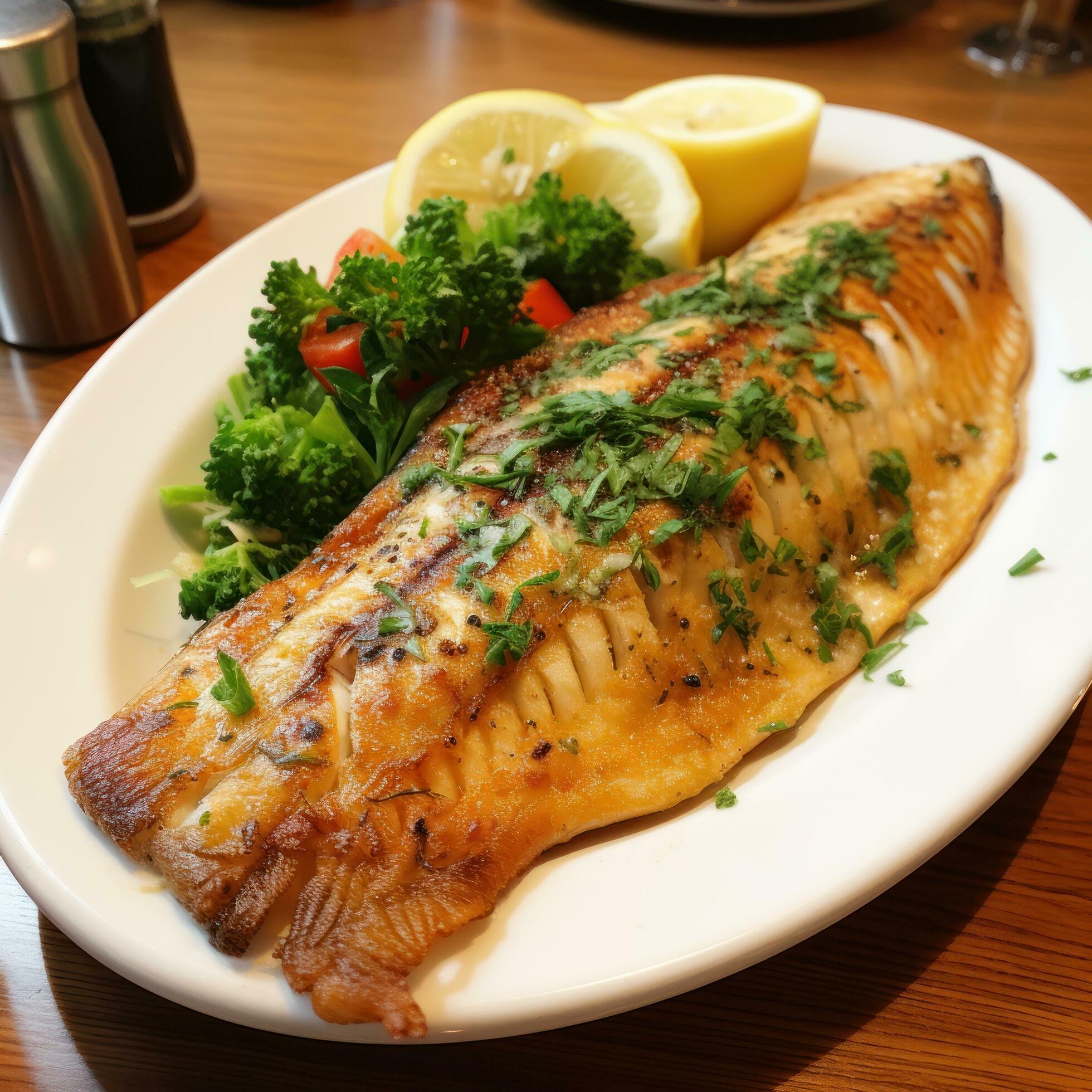 Trout. Delicate, flaky fish with a subtle flavor 30049400 Stock Photo