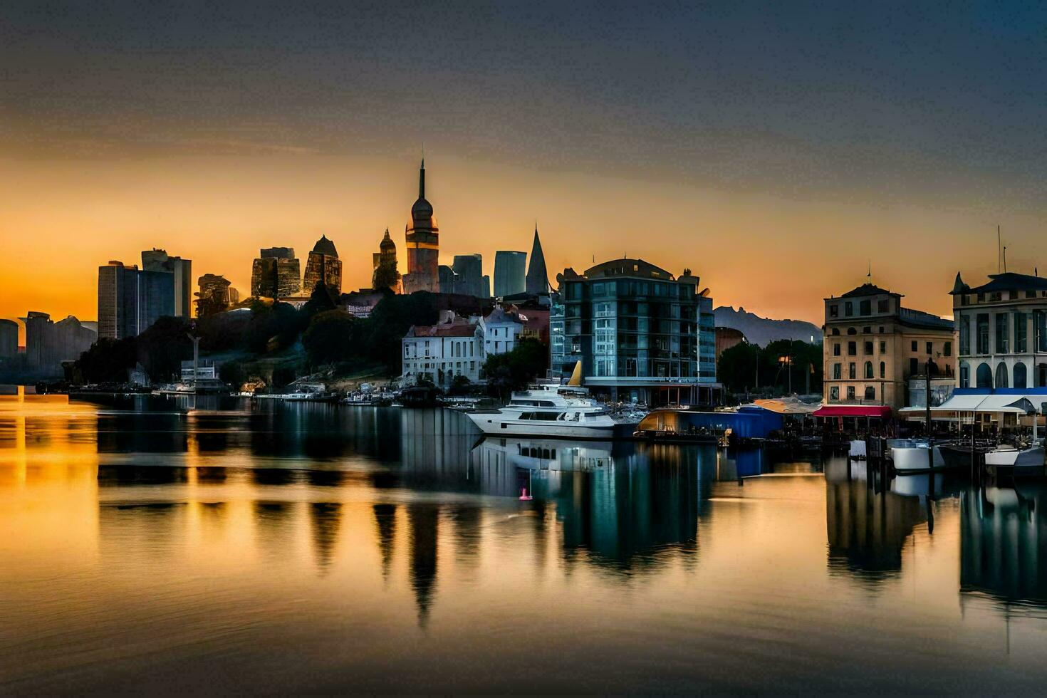 el ciudad de zagreb, Croacia. generado por ai foto