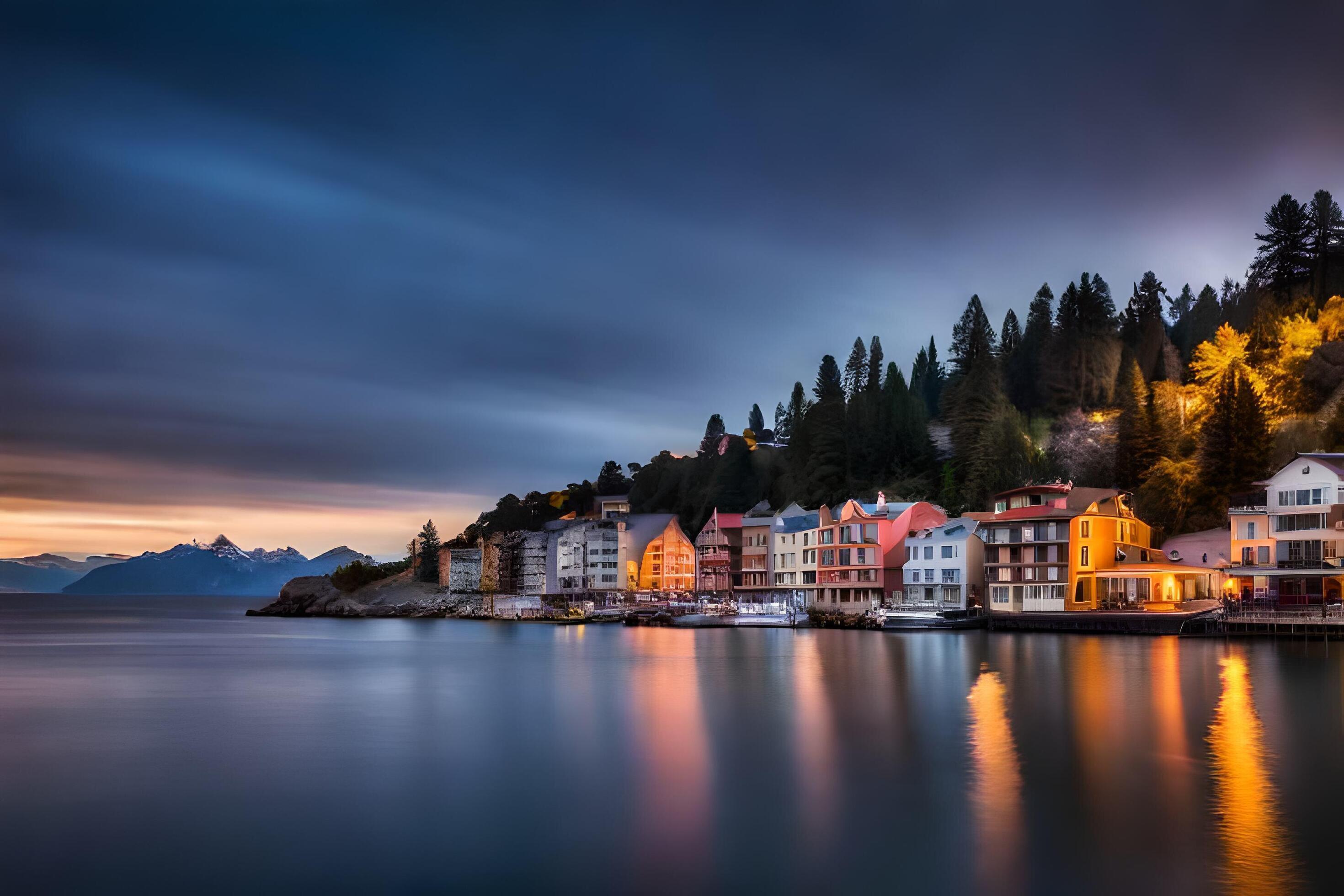 the town of lufen in switzerland. AI-Generated 30081405 Stock Photo at ...