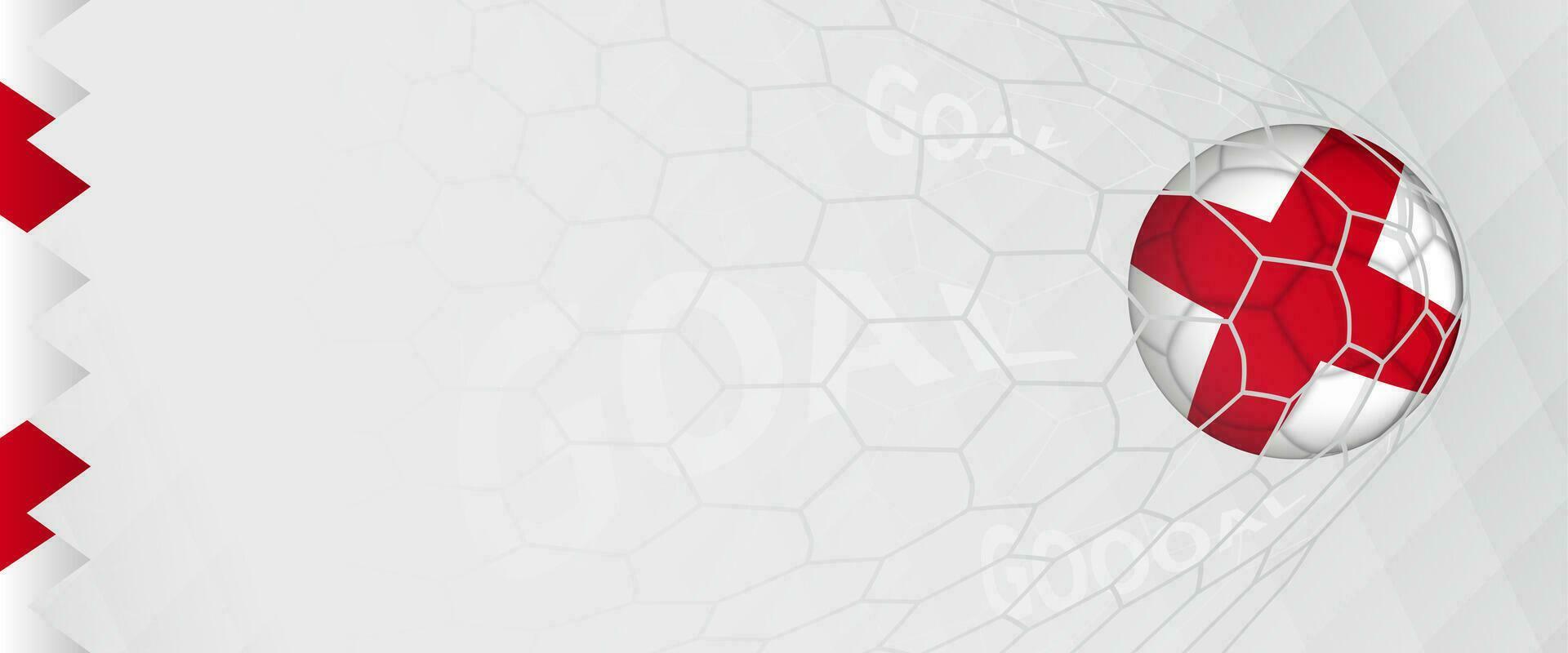 Banner design of a football ball with flag of Alabama in football net, the goal by national soccer team of Alabama. vector