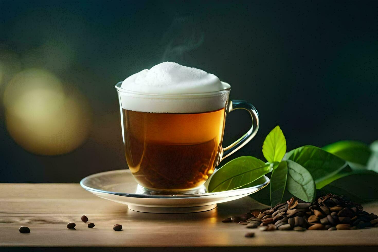 coffee and tea are the most popular drinks in the world. AI-Generated photo