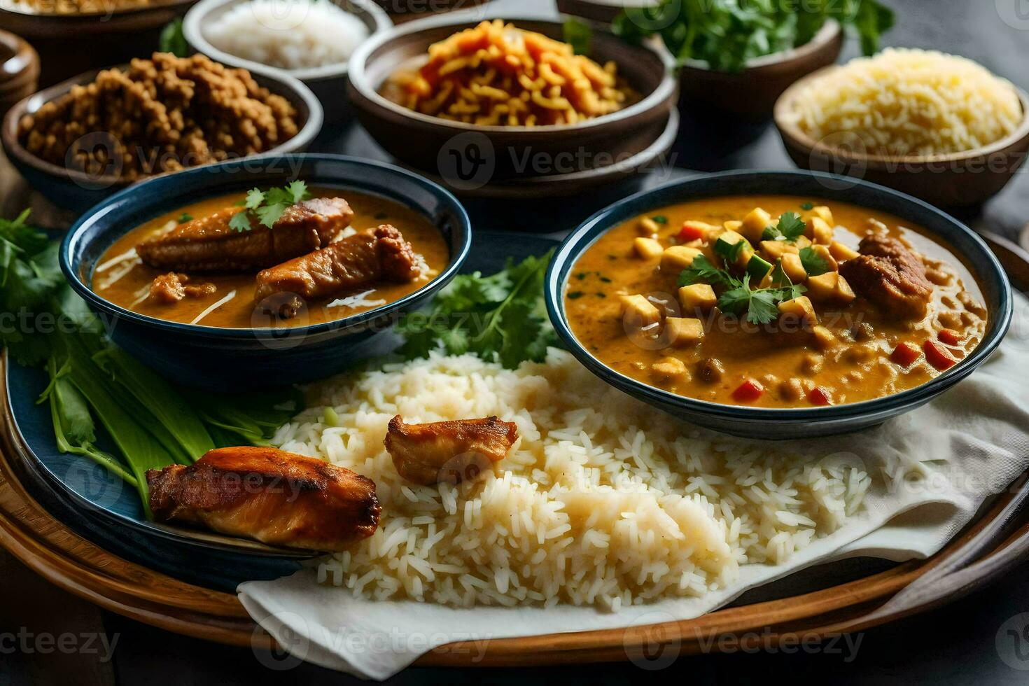 the best indian food in the world. AI-Generated photo