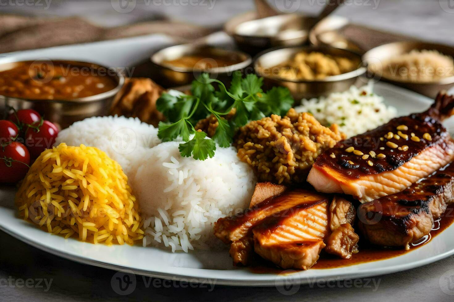 the best indian food in the uk. AI-Generated photo