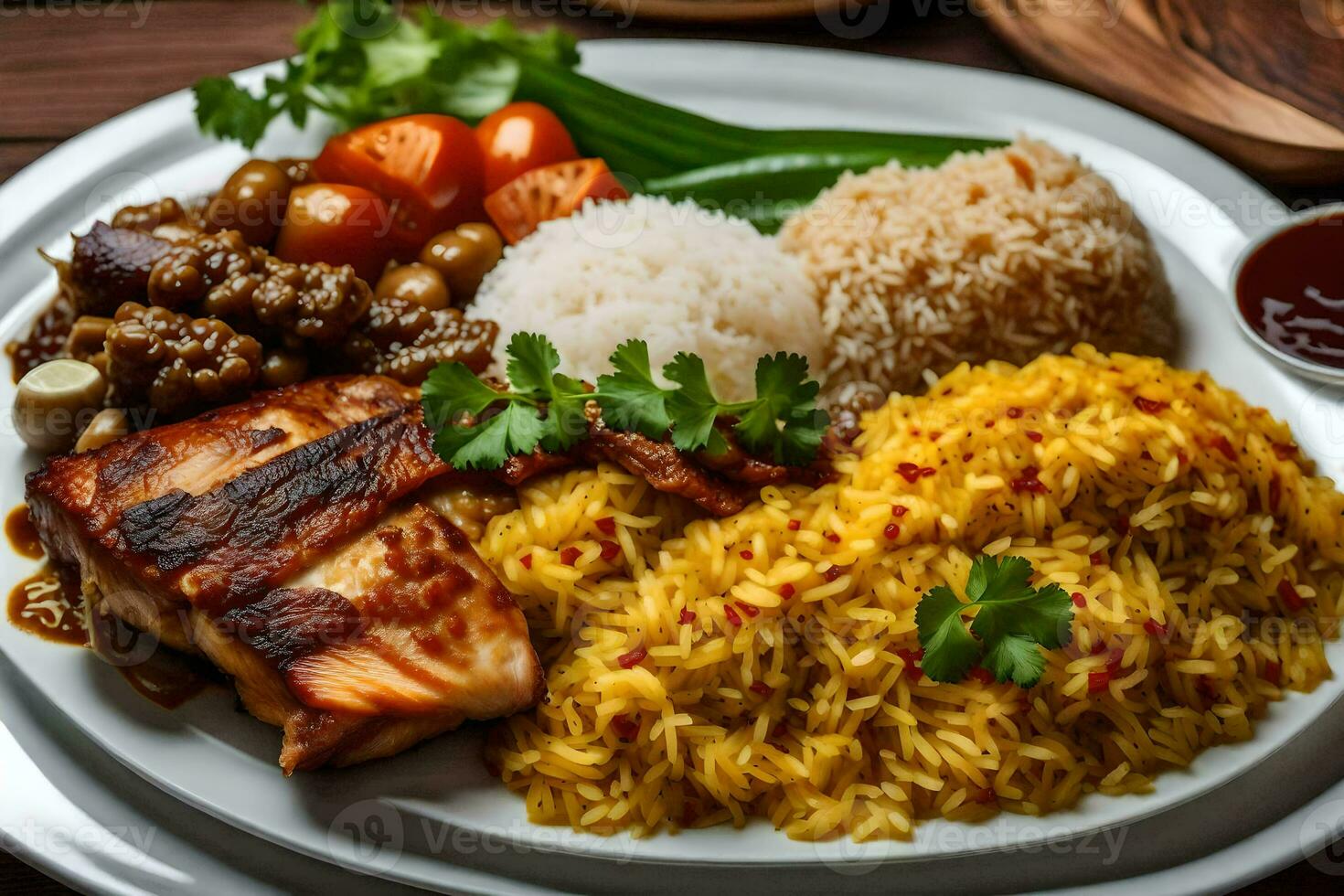 the best malaysian food in the uk. AI-Generated 30137760 Stock Photo at